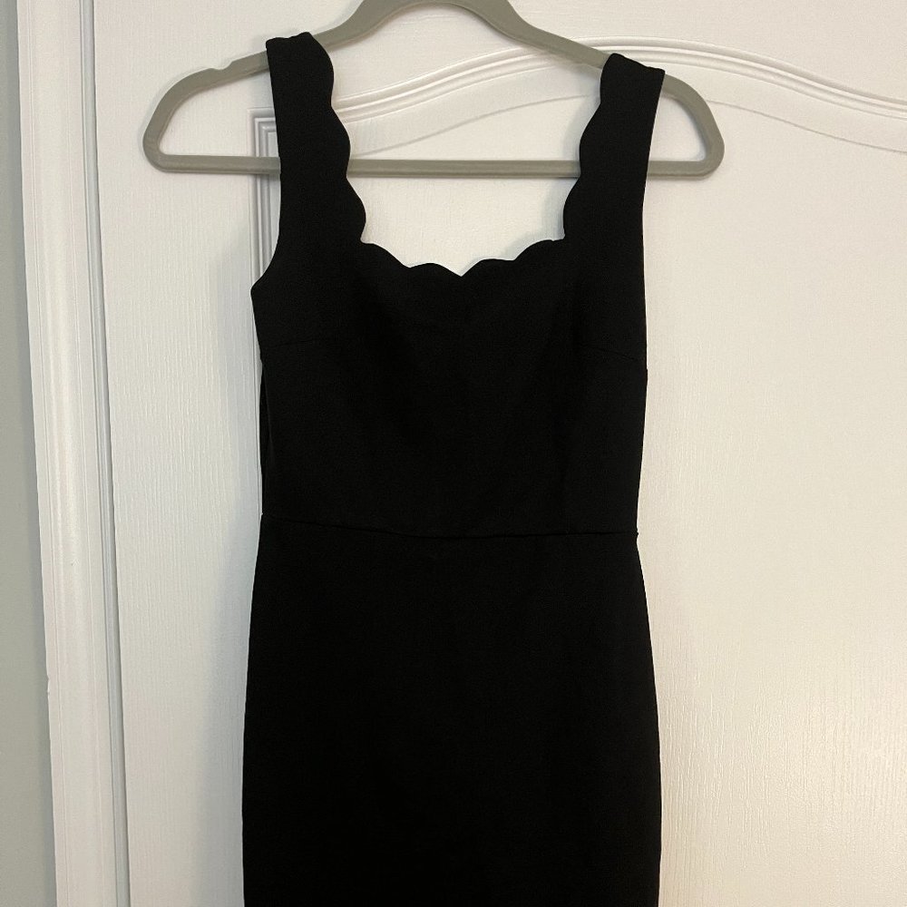 Black Aqua Midi Dress; Size Small